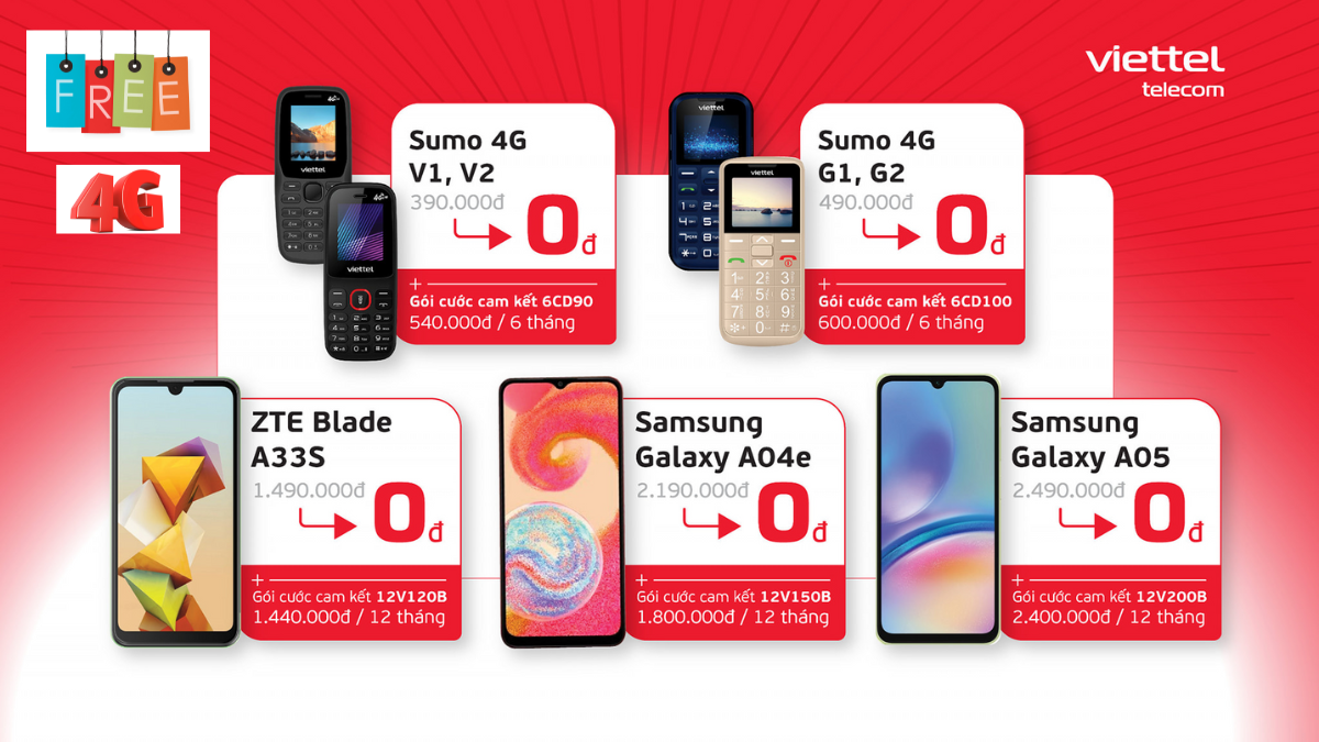 Viettel hỗ trợ điện thoại 4G cho người dùng