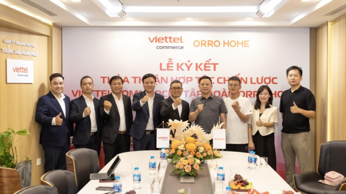 Buổi ký kết giữa Viettel và Orro Home