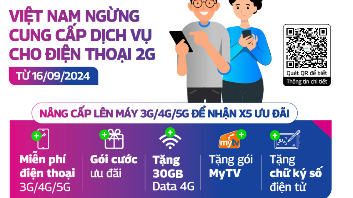 Ưu đãi VinaPhone tới thuê bao 2G