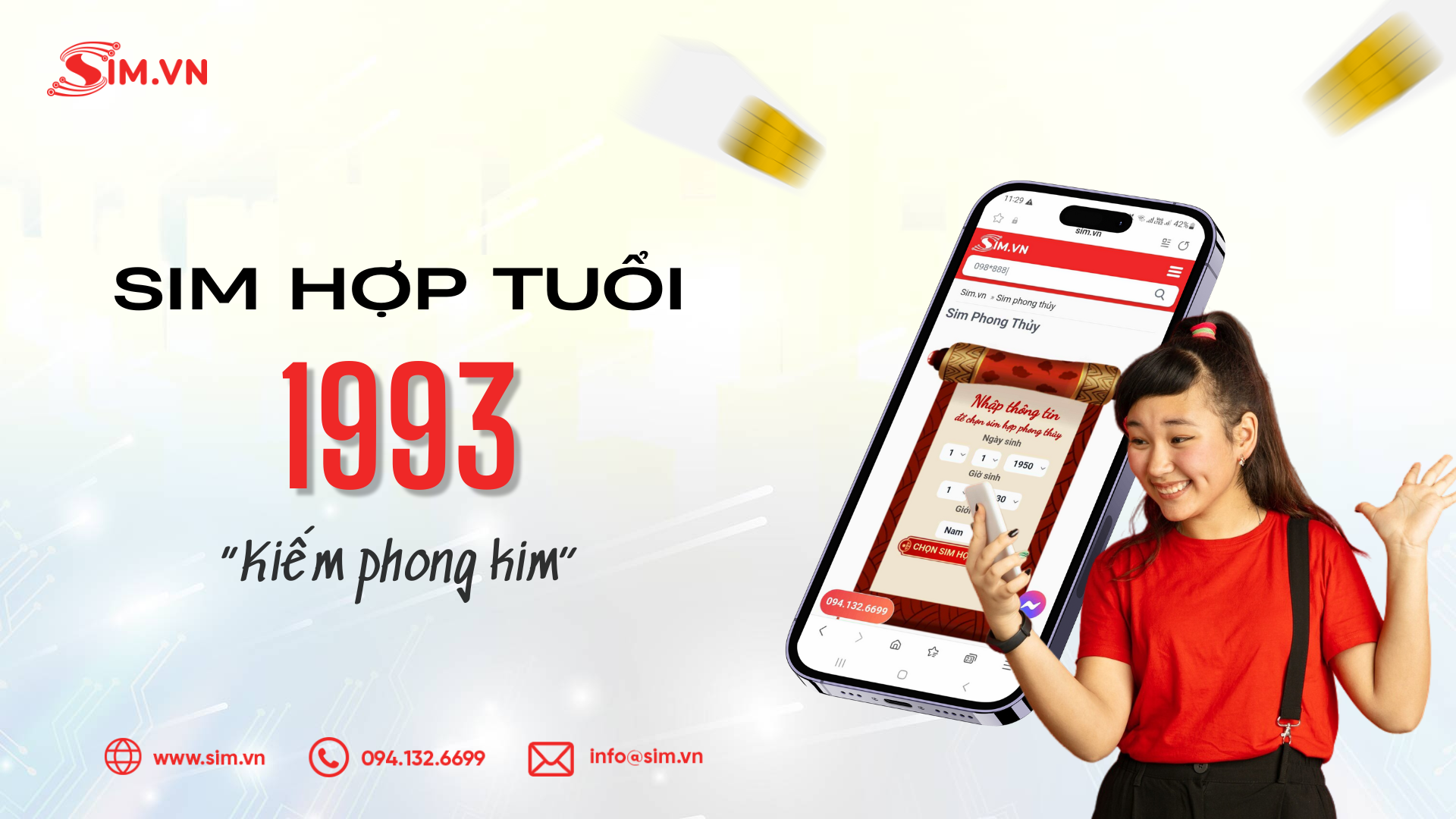 Sim hợp tuổi của 1993