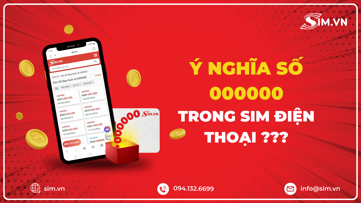 Số 000000 trong sim điện thoại có ý nghĩa gì?