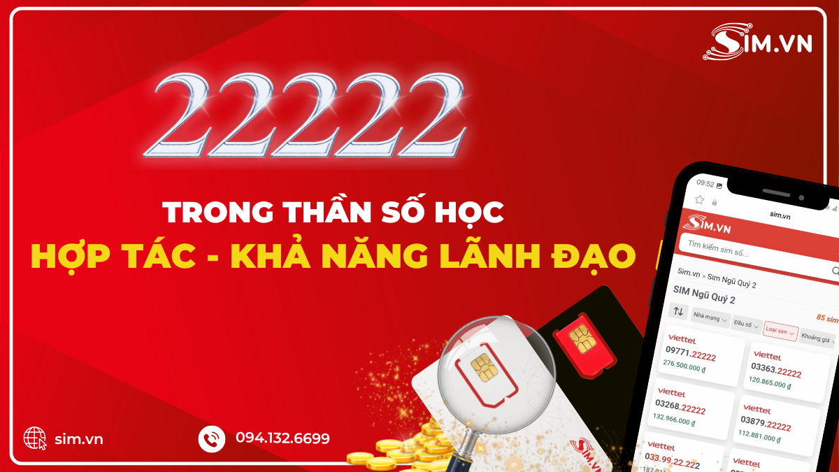 Giải nghĩa 22222 theo thần số học