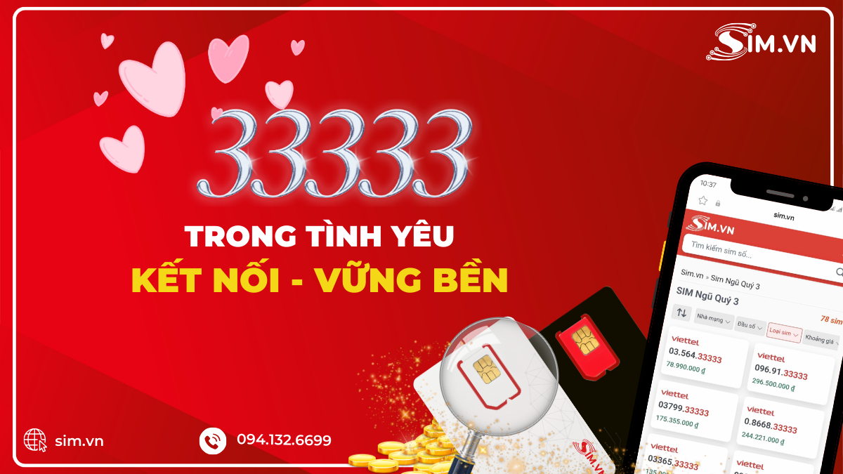 Giải nghĩa ý nghĩa 33333 trong tình yêu