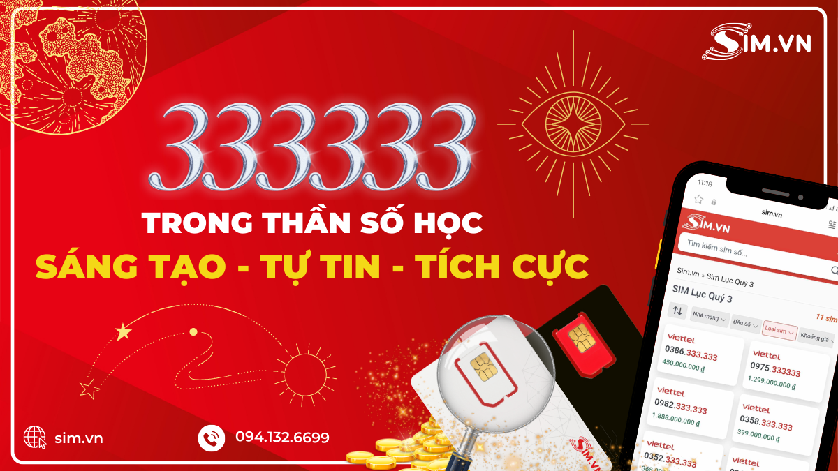 Trong thần số học thì 333333 có ý nghĩa gì?