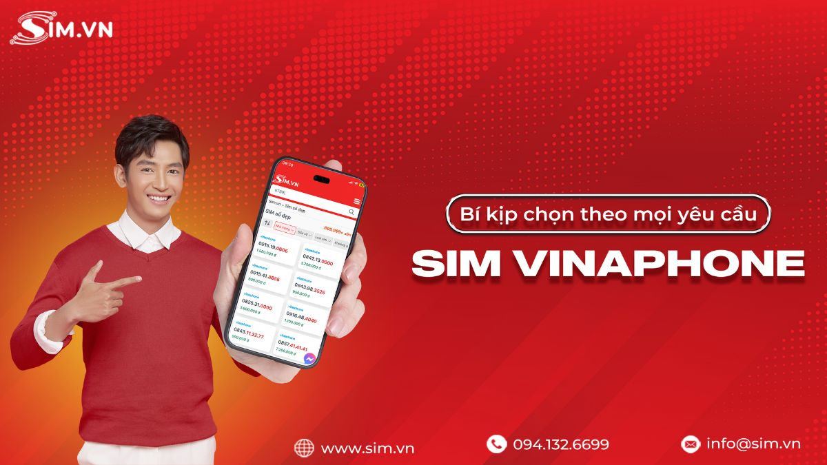 Chọn mua sim số đẹp Vinaphone