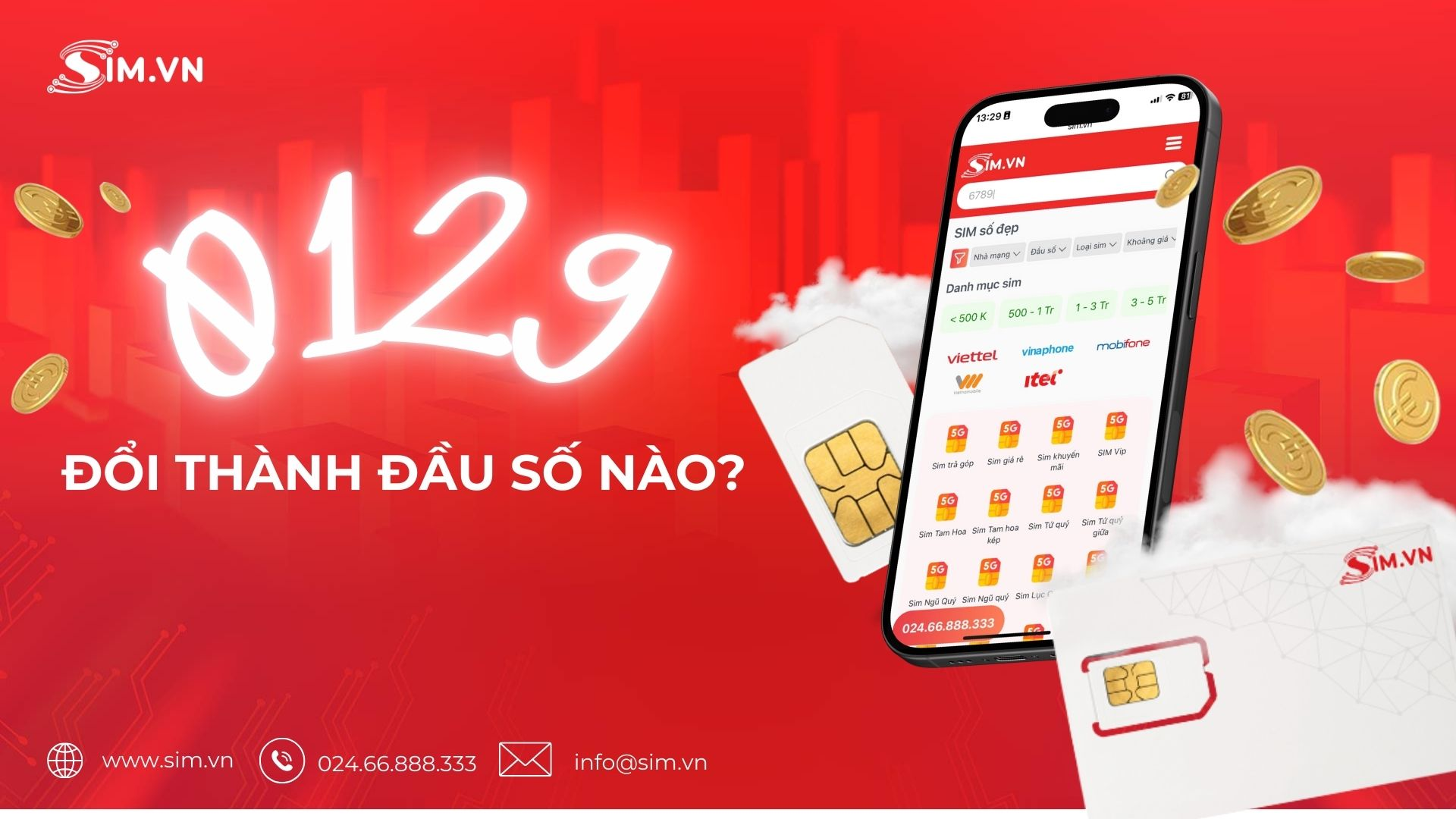 0129 đổi thành đầu số nào