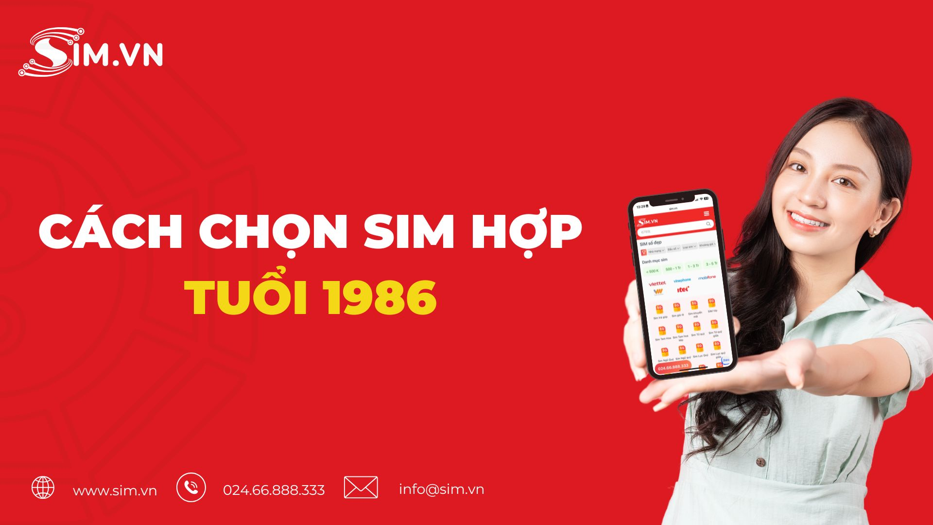 Cách chọn sim hợp tuổi 1986