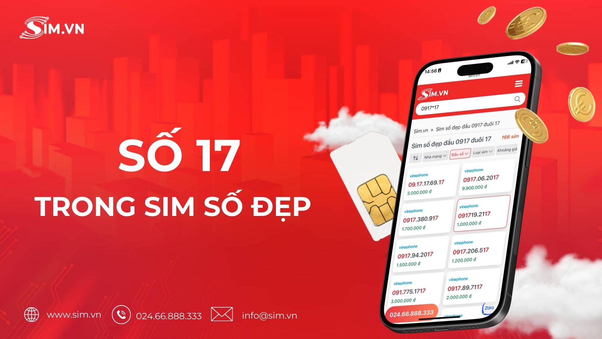 Số 17 trong sim số đẹp