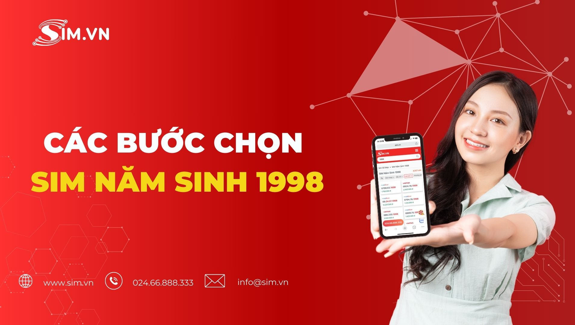 chọn sim năm sinh 1998 Các bước chọn sim năm sinh 1998