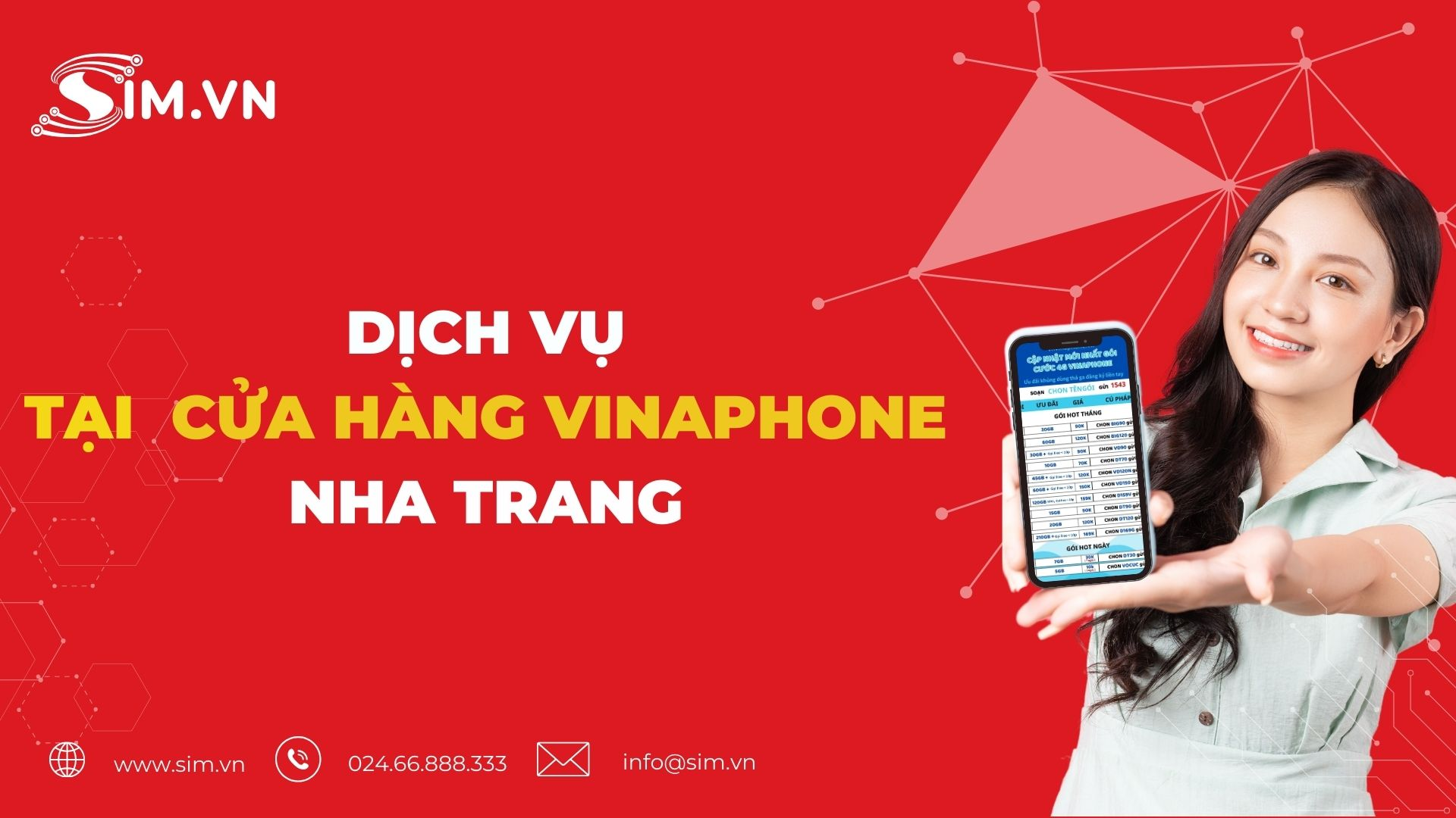 dịch vụ mà Vinaphone Nha trang cung cấp