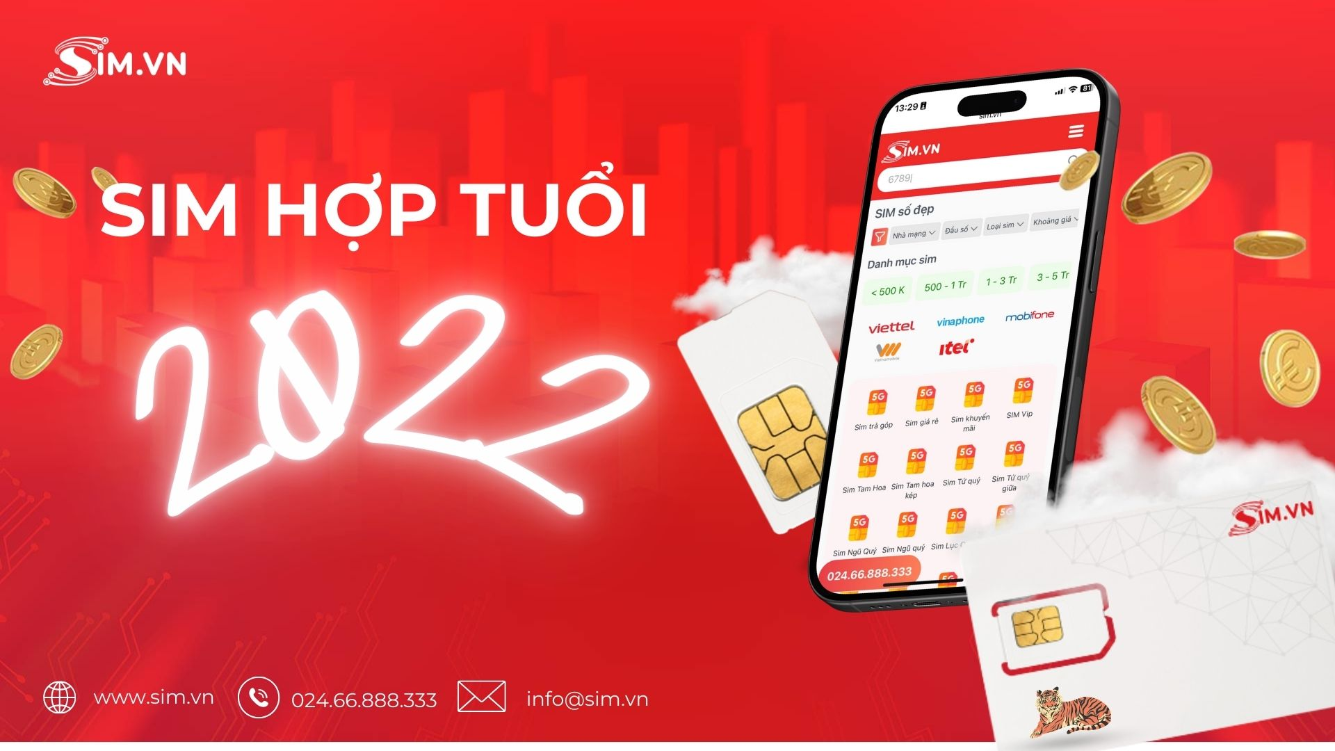 Sim hợp tuổi 2022 Nhâm Dần Sim hợp tuổi 2022