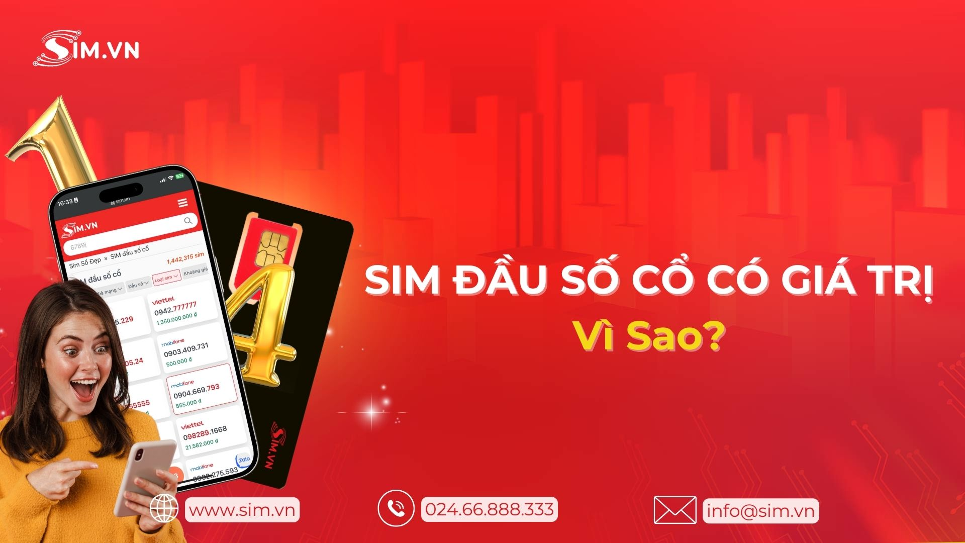 Vì sao sim đầu số cổ có giá trị lớn