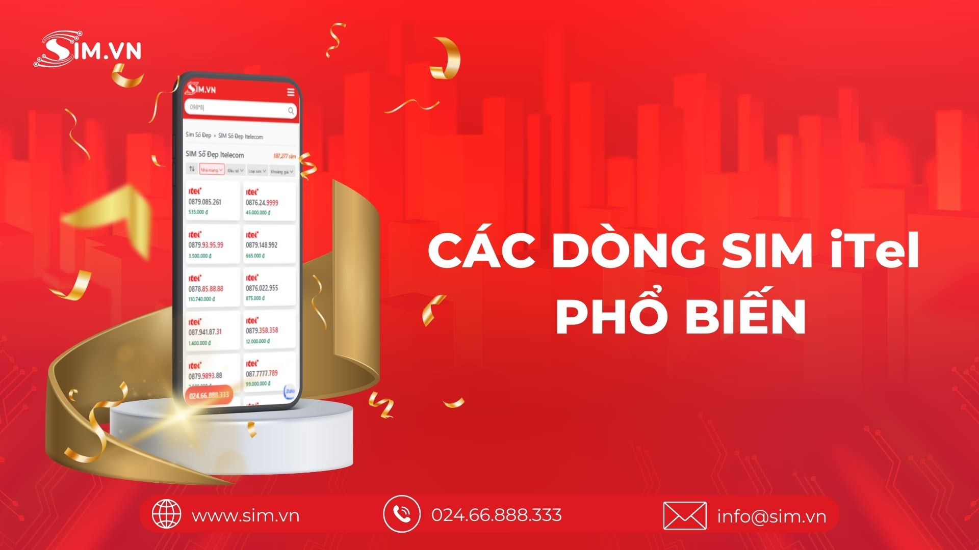 Các dòng sim itelecom phổ biến