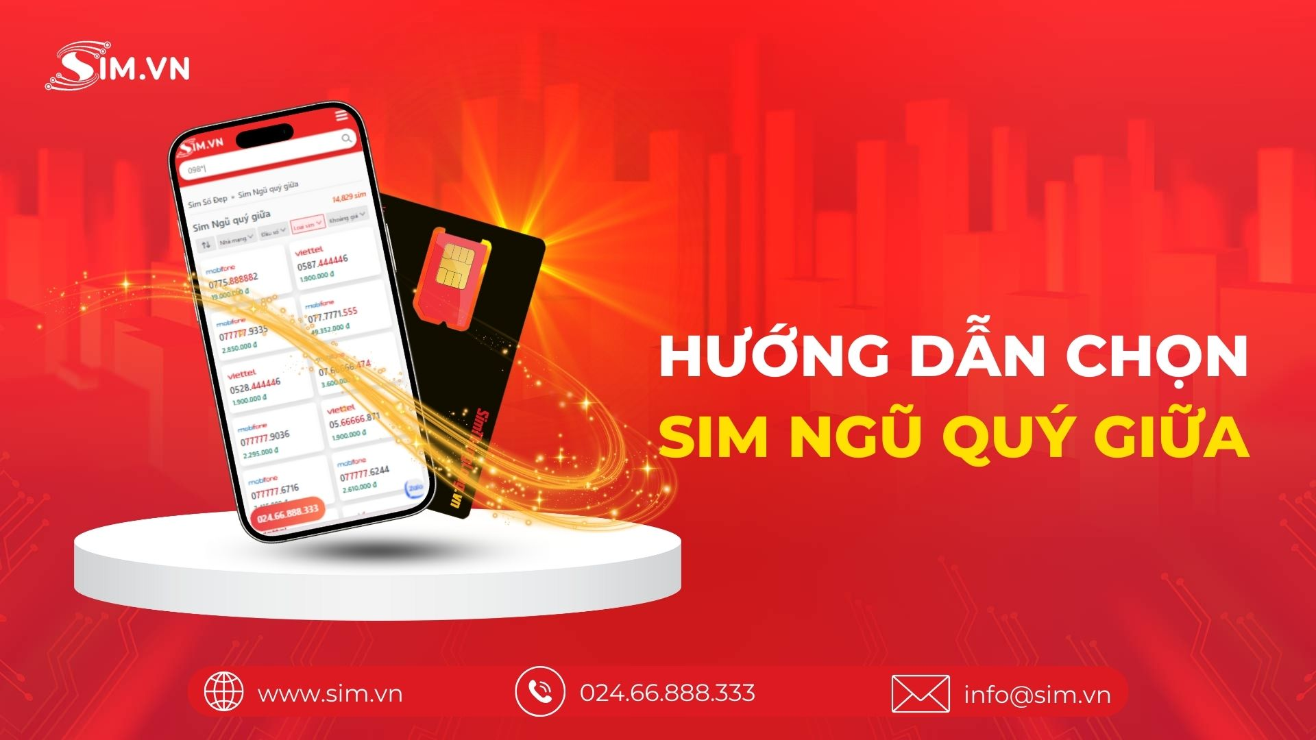 Hướng dẫn chọn Sim Ngũ Quý Giữa