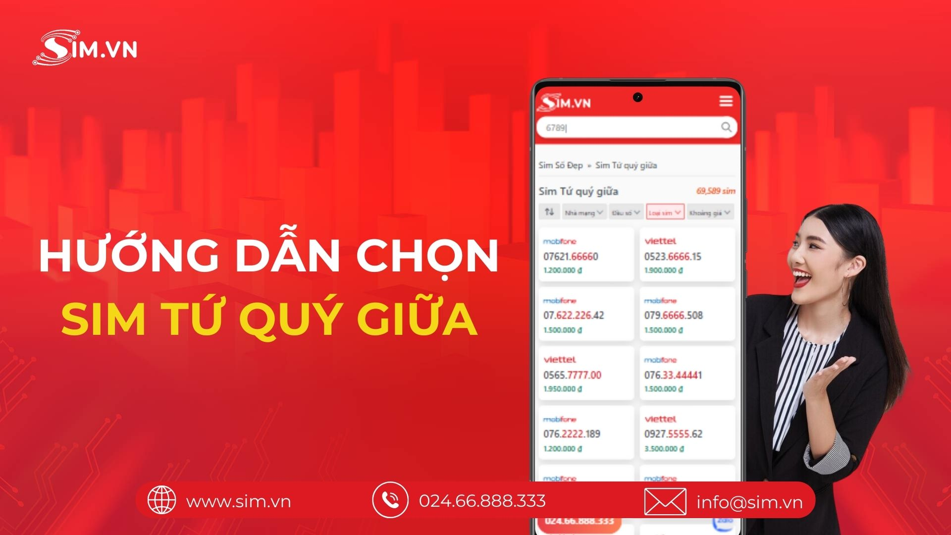 Hướng dẫn chọn Sim Tứ Quý Giữa